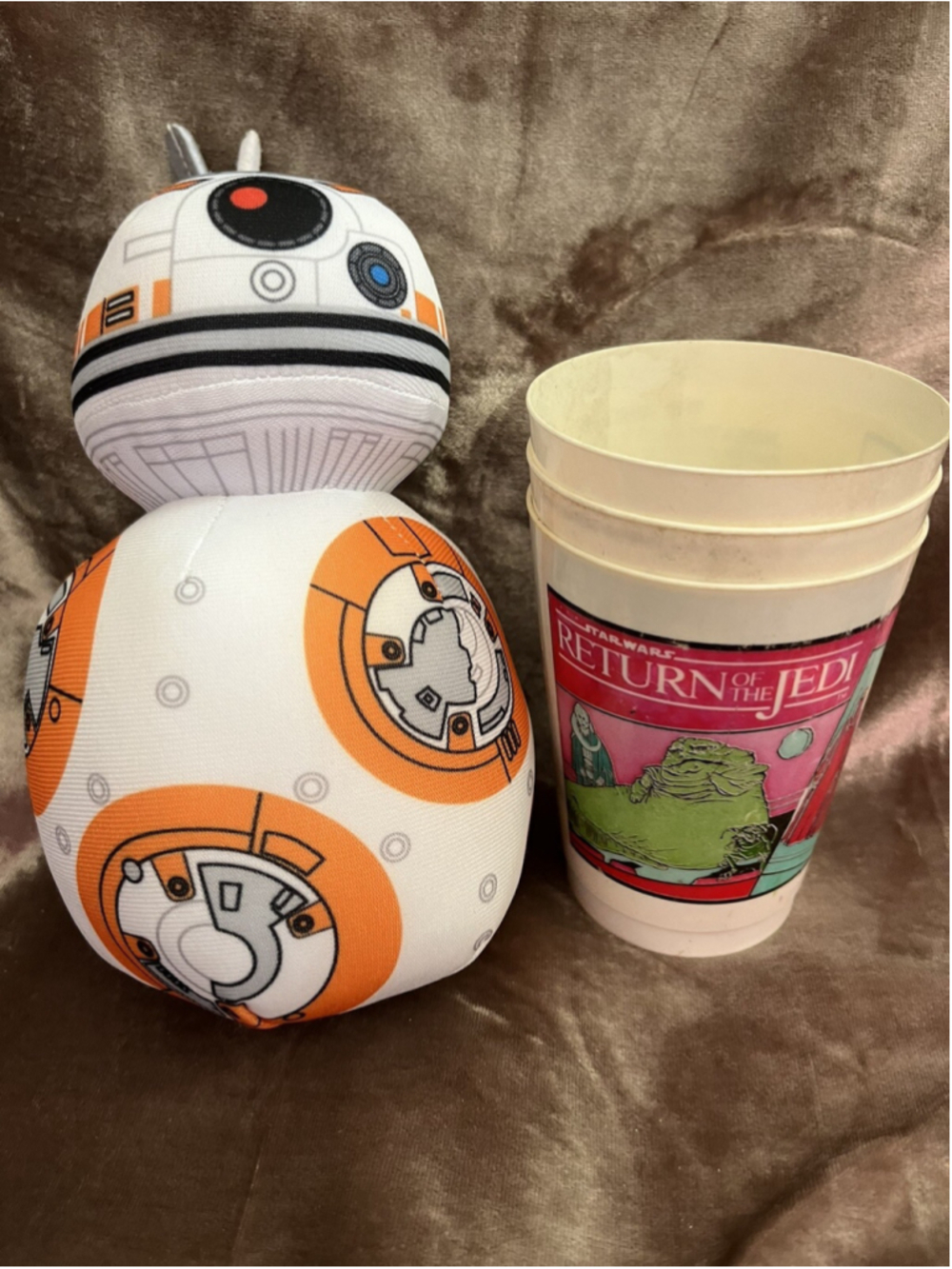 1983 STAR WARS RETURN OF THE JEDI PEPPERIDGE FARMS 4'' CUPS LOT OF 3 DIFFERENT